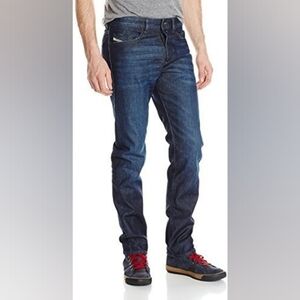 Diesel "Buster" Regular Slim-Tapered Jeans Size 29 Dark Blue